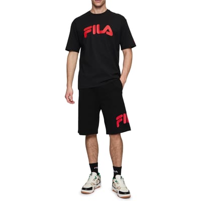 FILA Lezinnes Loose Shorts Black-true Red Taglia: S | Pantaloncini Outlet | Uomo | Rosso