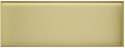 Hotbath &More Inbouwnis - 30 x 80 x 10 cm - Frameless - met LED-verlichting - Geborsteld Messing PVD