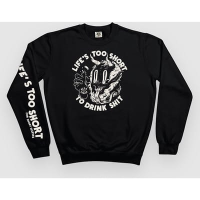 The Dudes Too Short Drinks Classic Sweater zwart