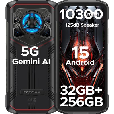 Globale versie DOOGEE Blade20 Play 5G robuuste telefoon 6,6'' Gemini Al 125dB speaker 10300mAh batterij NFC Android 15 mobiele telefoon