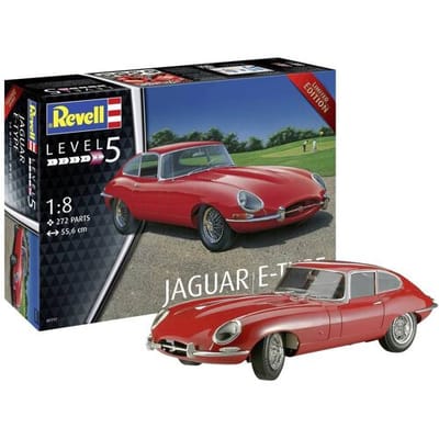 Revell Modelbouwpakket Auto - 07717 Jaguar E-Type - Oldtimer Plastic - 1:8 - Modelbouw