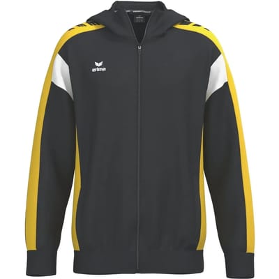 Erima Celebrate 125 Trainingsjack Met Capuchon Heren - Zwart / Geel | Maat: S