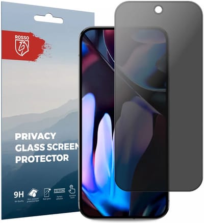 Rosso Privacy Screen Protector Geschikt voor de Google Pixel 9 Pro XL - 9H Gehard Glas - Case Friendly Tempered Glass - Eenvoudige Installatie