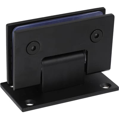 Charnière de porte de douche à 90 degrés Acier inoxydable Robuste Sans cadre Charnière de porte en verre pour verre de 8 à 12 mm d'épaisseur