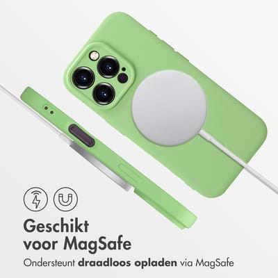 imoshion Hoesje - Geschikt voor Apple iPhone 16 Pro - Color Backcover geschikt voor MagSafe - Groen