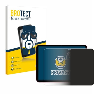 BROTECT - privacy screenprotector voor Apple iPad 10.9" 2022 (10. Gen.) - Folie Beschermfolie Blauwlichtfilter