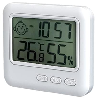 Digitale Thermometer Hygrometer met Hoogtenauwkeurigheid en Klokfunctie voor Binnen