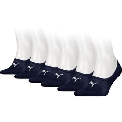 Puma Footies 6 paar - Unisex Invisible Sokken - Navy - Maat 35/38