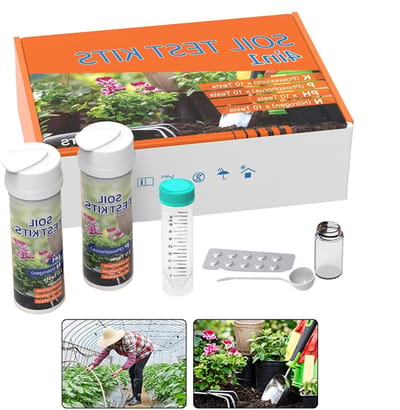 Bodemtestkit - Bodem Analyse Set - Planten Verzorgen - 4-in-1 Bodem Meetapparaat - 10 Tests Per Parameter - Niet gespecificeerd