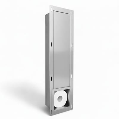 EAVY - Inbouw Toilet Rolhouder RVS - Reserverolhouder - Inbouwnis