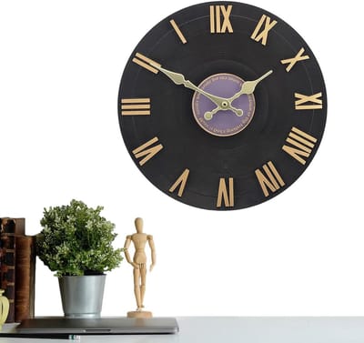 Buiten Wandklok - Rustieke Klok - Tijd Weergeven - Waterdichte Hars - 30 cm Diameter - Niet gespecificeerd