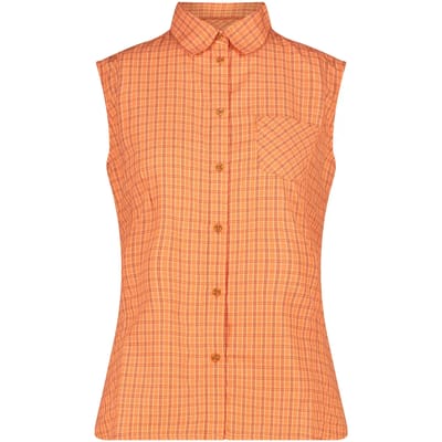 Mouwloze vrouwenblouse met ruiten CMP