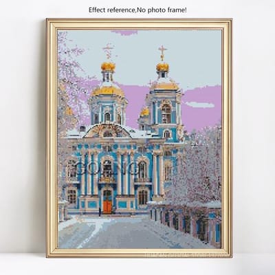 Diamant peinture broderie église diamant mosaïque point de croix strass 20X30CM