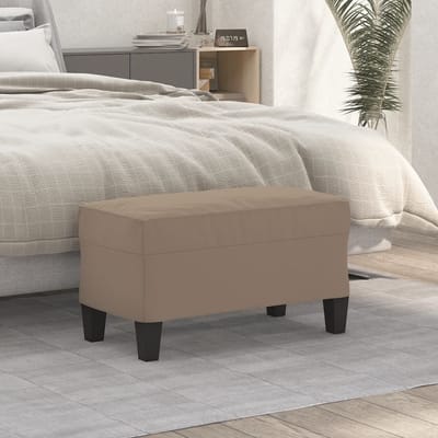 vidaXL - Bankje - 70x35x41 - cm - microvezelstof - taupe