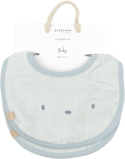 Bamboom Terry Slabbetjes – Set van 2 - Sky Grey
