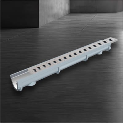 Aanpasbare Hars Drainage Roosters voor Binnenplaatsen, Terrassen en Yards - Anti-Knaagdieren Anti-Verstopping Drainage Apparatuur Fittingen (39,4 x 5,9 x 2,4 inch)