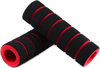 Fietsstuurgrepen - Handvatten Fiets - Comfortabel Fietsen - Antislip Schuim - 108 cm Lengte - Rood