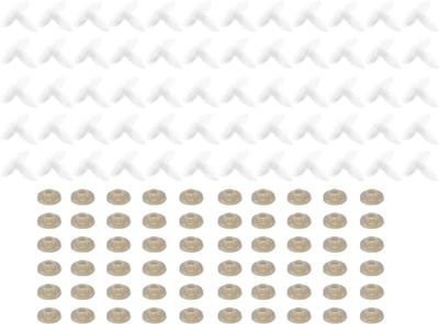 60 Stuks Ovalen Veiligheidsplastic met Verzegeling voor DIY Teddyberen, Poppen en Dierenspeelgoed