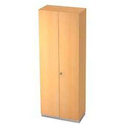 Garderobekast, 2 bladen, B 800 x D 420 mm, beukenpatroon