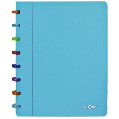 Atoma Tutti Frutti schrift, ft A5, 144 bladzijden, commercieel geruit, transparant blauw