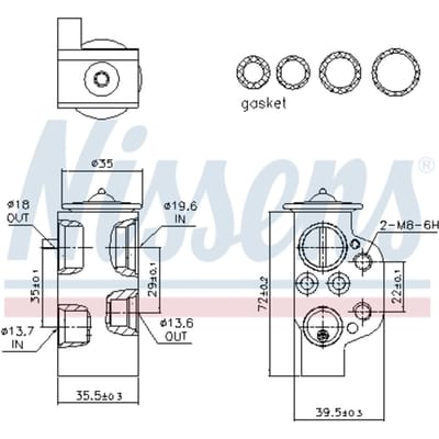 Expansieventiel, airconditioning NISSENS 999314