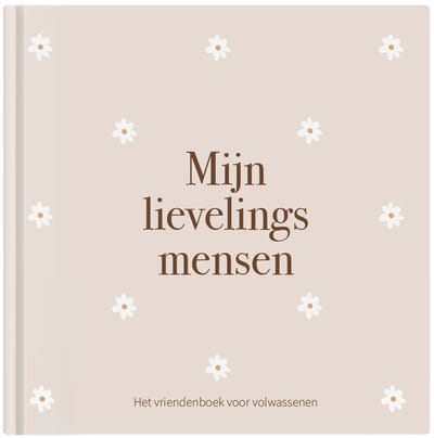 Writemoments - Mijn lievelingsmensen - vriendenboek voor volwassenen - madelief