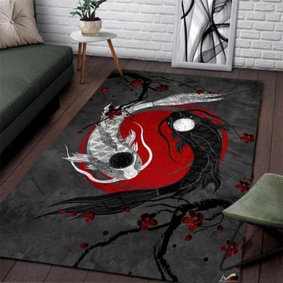 Zwart-witte kat decoratieve vloermat tapijt woonkamer kinderkamer nachtkastje antislip vloermat tapijten woonkamer 100x150cm