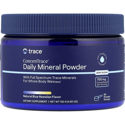 Trace, ConcenTrace®, Dagelijks Mineraalpoeder, Natuurlijke Blauwe Hawaï, 4,65 oz (132 g)