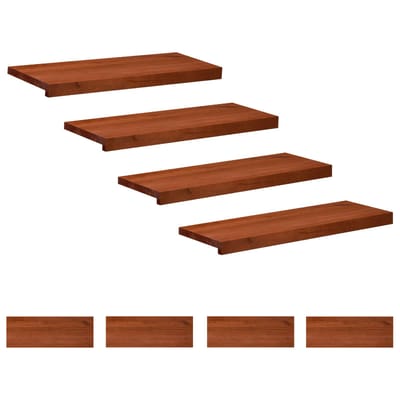 vidaXL - Traplopers - 8 - st - 70 - x - 25 - x - 2 - cm - Bruin - Massief - beukenhout