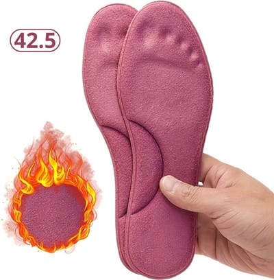 Nivard Verwarmde Inlegzolen - Verwarmde Zolen - Sokken - Schoenverwarming - Verwarmde Zooltjes - Inlegzolen Verwarmd - Rood - Maat 42.5 - (Niet elektrisch)