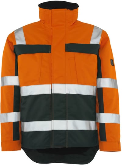 Mascot Safe Compete Winterjas 07223-880 - hi-vis oranje/groen - L