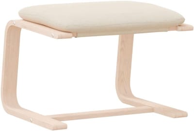 REN® Voetenbankje of poef - Voetenbankje - Poef - Hockers en poefen - Room - Geel - ‎41cm x 51cm x 40cm