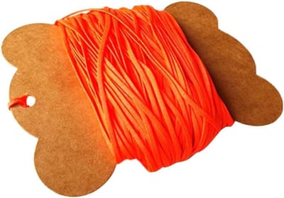 Duik Vinger Reel Lijn - Vervangingslijn Haspel - Duiken Organiseren - Lichtgewicht Duurzame Platte Lijn - 50m - Fluorescerend Oranje