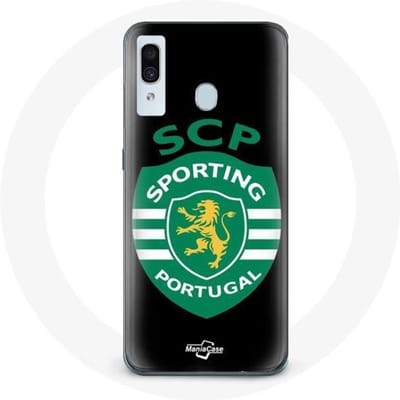 Coque - Maniacase - Samsung Galaxy A30 - Noir - Souple - SCP Sporting Portugal noir