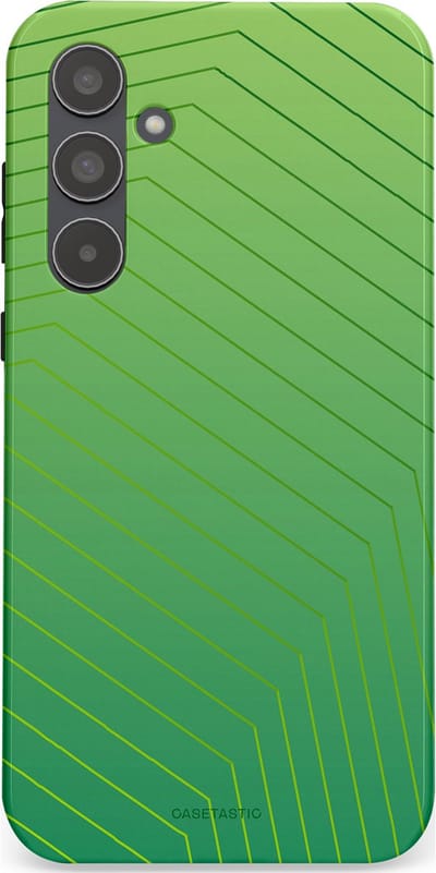 Casetastic Hoesje Geschikt voor Samsung A55 - Stijlvolle Beschermende Duo-layer Case - Neon Groen Net