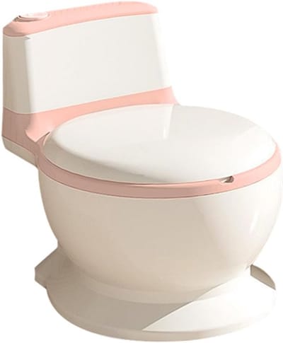 Toiletpot voor peuters met jachtgeluid en spoelgeluid - Roze