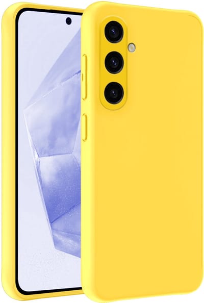 Hoesje - Geschikt voor Samsung Galaxy A36 - Sterk & Shockproof - Siliconen Case - Hoes Cover - Telefoonhoes - Geel