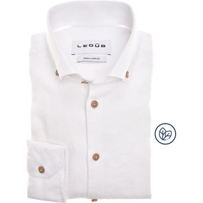 Ledub business overhemd wit