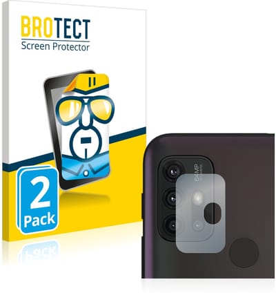 BROTECT - Screenprotector voor Motorola Moto G30 (ALLEEN Camera Lens) - Folie Beschermfolie transparant 2 Stuks