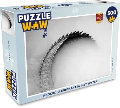 Puzzel Krokodil - Mist - Staart - Legpuzzel - Puzzel 500 stukjes