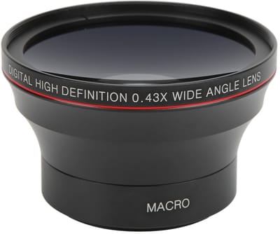 Allecto - Groothoeklens - Professionele HD Optische Glazen Groothoekcameralens - 55 Mm - Macrolens - Geschikt voor Portret- en Landschapsfotografie