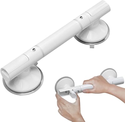 KZQ Douchehandgreep Met Zuignappen Antislip Veiligheid 35 Cm Thermoplastisch Rubber Abs Voor Ouderen Zwangeren En Kinderen