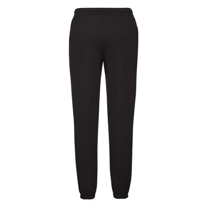 Fruit of the Loom Heren Elastische manchet Joggingbroek (Zwart)