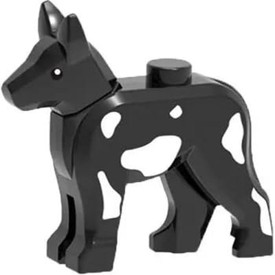 10 stuks Compact Bouwsteen Deel Dier Politiehond Wolfshond Dalmatiërs Militaire Scène Accessoires Werkt Met Lego