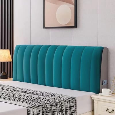 Hoofdbedekking van Fluweel - Stretch Hoes voor Bed Hoofdeinde - Bescherming en Decoratie voor Slaapkamer