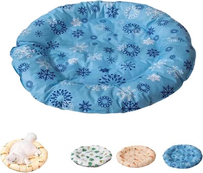 Koelmat voor Honden en Katten - Gelkoelpad voor Binnengebruik en Buitengebruik - Dik en Duurzaam Slaap- en Krabpad - Verfrissend in Warme Weer - Blauw