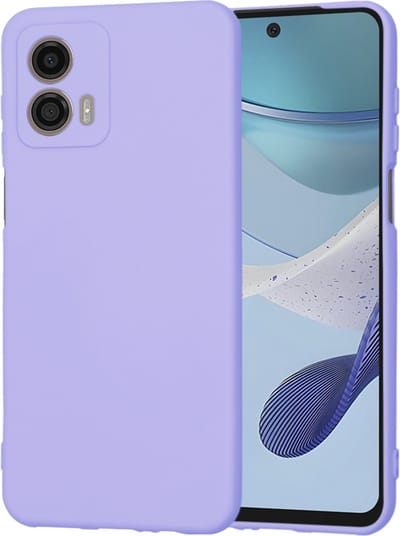Hoesje geschikt voor Motorola Moto G53 - Techsuit Soft Flex Silicone Back Cover - Light Purple