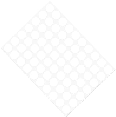 Adhesieve Schroefgaten Afdekkers 18 mm Diameter, 280 Stuks op 4 Vellen, Waterdichte PVC Bescherming voor Meubels en Kasten, Wit