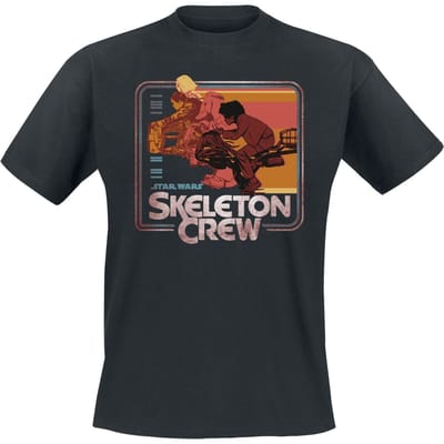 Star Wars T-shirt - Skeleton Crew - Retro Riding - M tot 3XL - voor Mannen - zwart