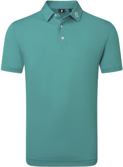 Footjoy Stretch Pique Heren Poloshirt Field Tile Blue